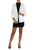 avorio | Giacca in doppio crepe stretch