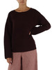 BORDEAUX | Maglia in misto viscosa con collo alto rimovibile