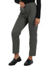 BIANCO/NERO | Pantalone stampa vichy in misto viscosa