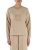 BEIGE | Felpa girocollo in scuba di misto modal