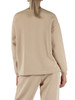 BEIGE | Felpa girocollo in scuba di misto modal