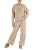 BEIGE | Pantaloni sportivi in scuba di misto modal