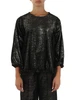 NERO | Maglia in velluto e lurex