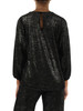 SCHWARZ | Samt- und Lurex-Pullover