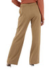 BEIGE | Pantalone gamba larga in misto viscosa