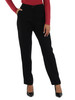 NERO | Pantalone in enver satin con tasche alla francese