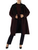 BORDEAUX | Cappotto reversibile in misto lana