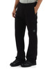 NERO | Pantaloni cargo in fleece di cotone a trama diagonale