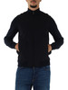 BLU SCURO | Giacca cardigan Second Skin con zip