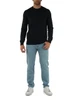 VERDE SCURO | Maglia girocollo in lana regular fit