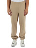 BEIGE | Pantaloni sportivi regular fit in misto cotone piquet