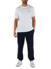 BLU SCURO | Pantaloni sportivi regular fit in misto cotone piquet