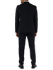 BLU SCURO | Abito due pezzi slim fit in lana vergine Tesse