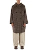 MARRONE | Cappotto reversibile in lana vergine BALTA
