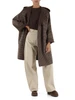 MARRONE | Cappotto reversibile in lana vergine BALTA