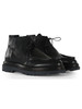 NERO | Stringata alta in pelle