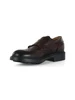 borgogna | Mocassino in pelle con lavorazione stile brogue