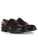 borgogna | Mocassino in pelle con lavorazione stile brogue