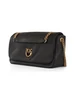 MARRONE | Borsa a spalla in pelle CLICK SOFT HORIZONTAL CHAIN CL.