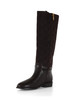 MARRONE | Stivali in pelle e suede BEVERLY