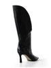 NERO | Stivali in suede con scollatura frontale