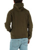 VERDE MILITARE | Giacca felpa RODRIGO in tessuto Teddy