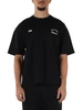 SCHWARZ | Baumwoll-T-Shirt mit Logodruck