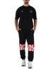 SCHWARZ | Baumwoll-T-Shirt mit Logodruck
