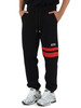 NERO | Pantaloni sportivi in cotone garzato con ricamo logo