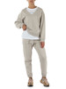 BEIGE | Felpa collo a V in cotone