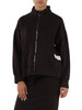 MARRONE | Felpa con zip in cotone