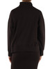MARRONE | Felpa con zip in cotone