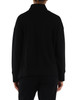 NERO | Felpa con zip in cotone garzato