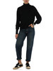 SCHWARZ | Rollkragenpullover aus reiner Schurwolle mit Armband inklusive