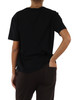 NERO | T-shirt in cotone con scritta logo a rilievo