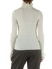 OFF WHITE | Maglia a lupetto in lana vergine con rouches