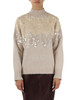 BEIGE | Maglia in misto lana e alpaca con paillettes