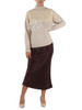 BEIGE | Maglia in misto lana e alpaca con paillettes