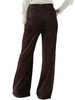 MARRONE | Pantalone svasato in velluto