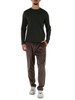 VERDE SCURO | T-shirt manica lunga AMALFIML in cotone stretch