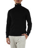 NERO | Maglia collo alto FLIRT in misto lana