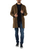 fango | Trench in canvas di cotone stone washed
