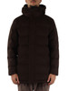 MARRONE | Giaccone HE2440026 Techno Sartorialist in misto lana