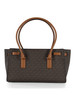 MARRONE | Borsa a spalla stampa logo HAMILTON MODERNE Small