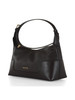 marrone scuro | Borsa a spalla in pelle martellata TEDDI Medium