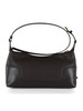 marrone scuro | Borsa a spalla in pelle martellata TEDDI Medium