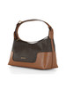 MARRONE | Borsa a spalla stampa logo TEDDI Medium