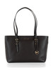 marrone scuro | Borsa tote in pelle martellata QUINN Medium