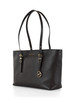 marrone scuro | Borsa tote in pelle martellata QUINN Medium