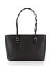 marrone scuro | Borsa tote in pelle martellata QUINN Medium
